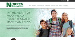 Desktop Screenshot of nokkenchiropractic.com