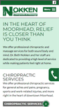 Mobile Screenshot of nokkenchiropractic.com
