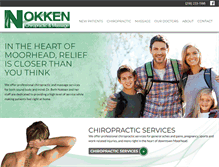 Tablet Screenshot of nokkenchiropractic.com